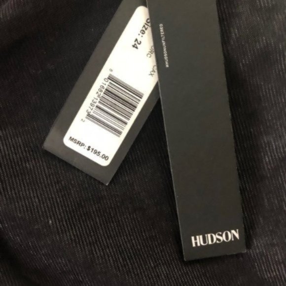 Hudson Black Nico Super Skinny Corduroy Pants Soft Stretch Fall Essential - Picture 7 of 8